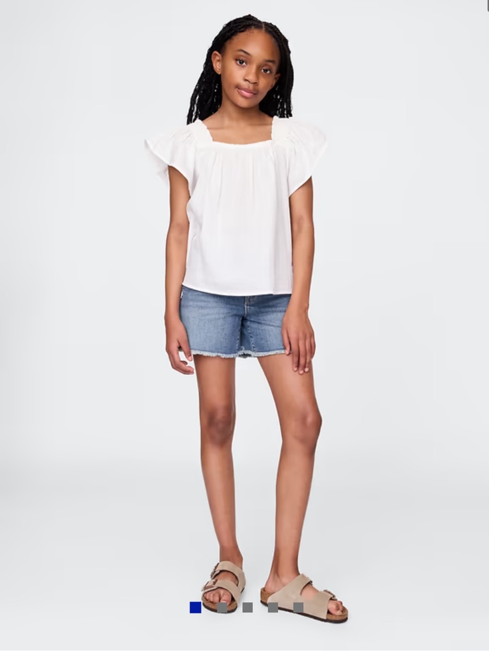 Gap Kids Denim Midi Shorts Light Wash NWOT